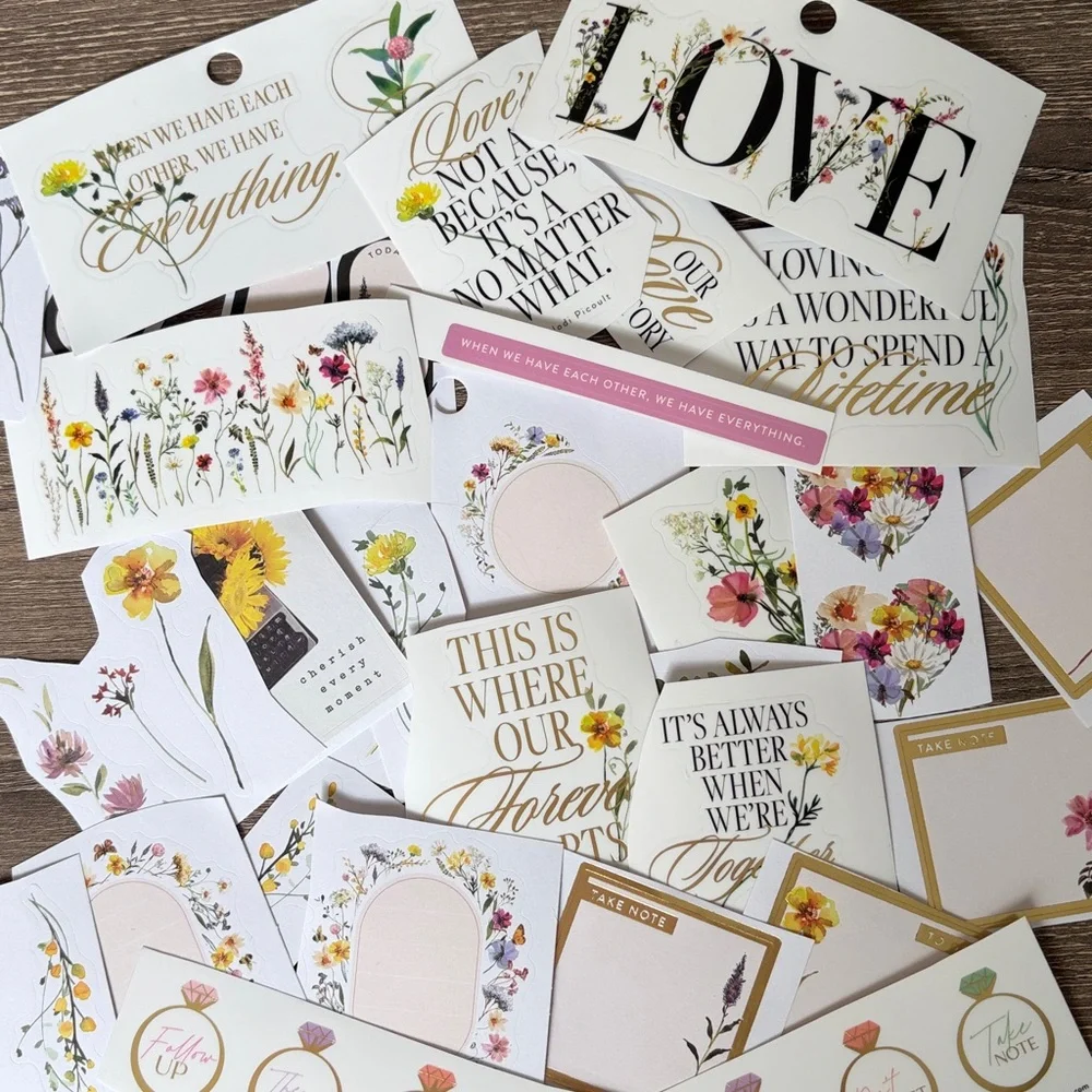 ❤️$4 Wedding Florals Not So Mystery Happy Planner Sticker Set